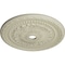 Ekena Millwork Palmetto Ceiling Medallion (Canopies up to 7 5/8"), 31 1/2"OD x 3 5/8"ID x 1 3/4"P, Clear Yellow CM31PMCYF - alternate 3